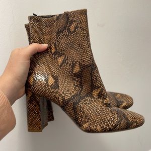 H&M Faux Snakeskin Boots